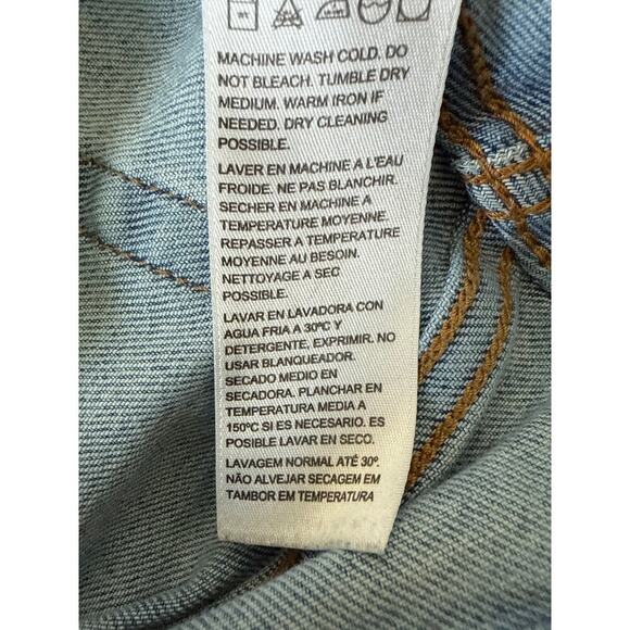 Levi's Wedgie Straight Distressed Jeans Light Wash 34964-0132 Size 28x28 - Picture 13 of 16